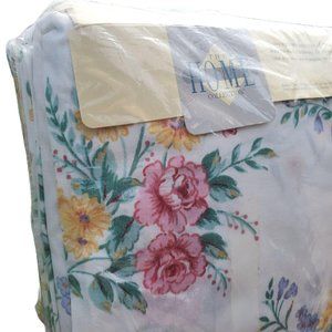 Vtg  JCP Trellis 4 Piece Floral Full Sheet Set